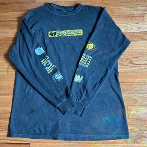 Distressed black wu tang long sleeve